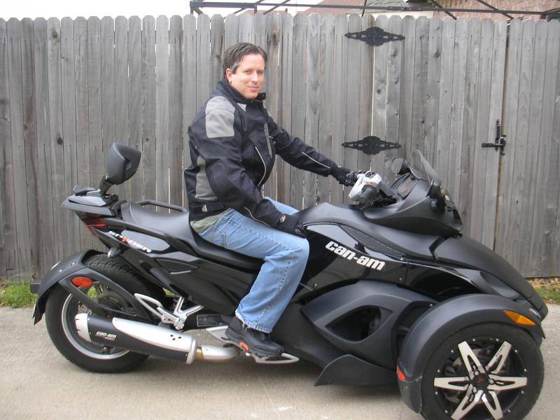 Ready to roll... well, after I put my helmet on...