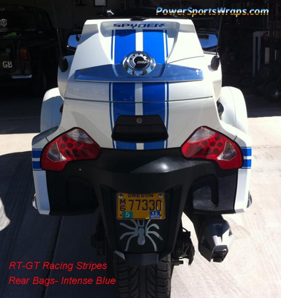 Rear Bags Notice the Spyder decal on the Rear bag just to set it off. We include these at no charge.