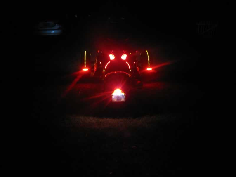 Rear view of LED only