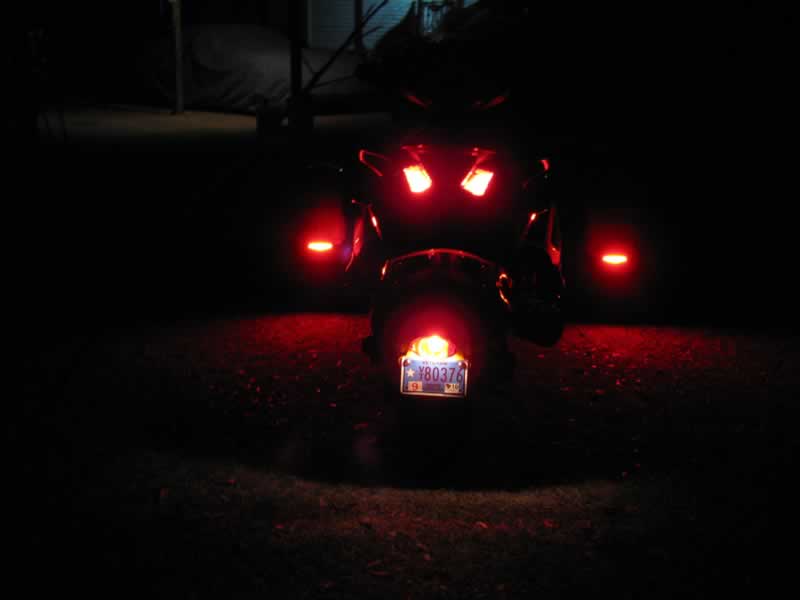 Rear view of my Spyder at night.