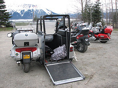 Rear View--Wheelchair accessible side car--BMW 1200--May 13, 2010