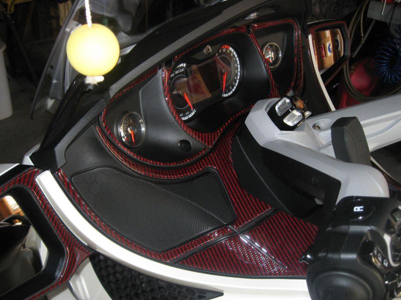 Red BK Carbon Fiber 12 Piece RT dash kit. Special thanks to Spike Williams