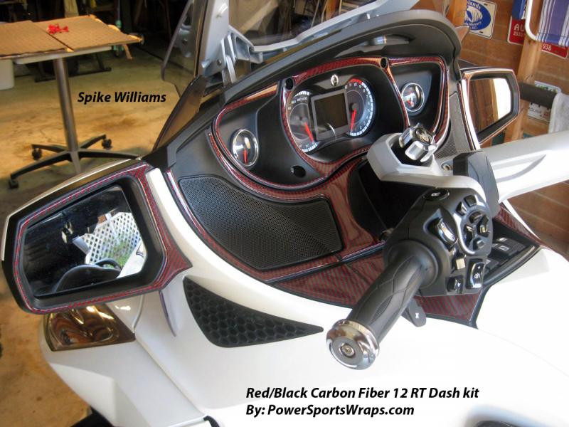 Red BK CF dash kit- we have a number of colors and styles available for the RT & soon to come RS model Spyders