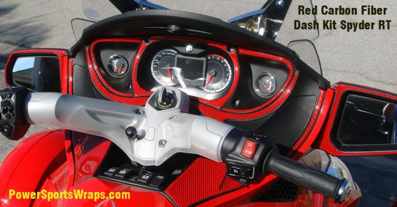 Red Carbon Fiber Dash kit   RT Spyder- A super combo for the Red colored RT.