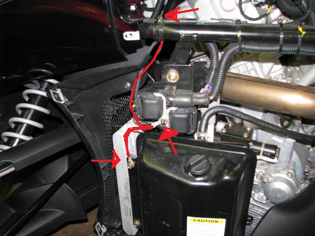 red is kabel to groundwire