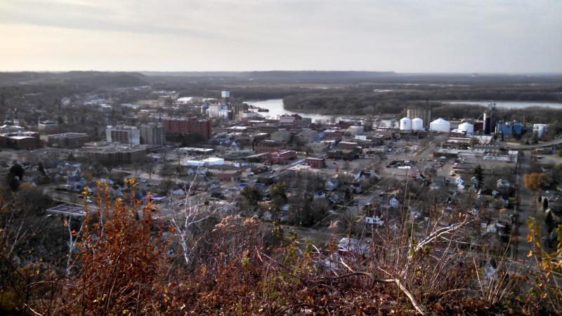 Red Wing, MN - Soldier Memorial Park overlook of Red Wing.