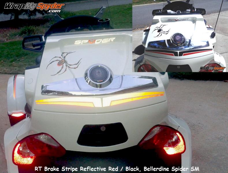 Reflective Break Stripe kit- Reflective Red-Black