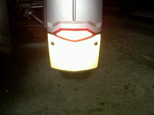 Reflective Decal when lights hit it