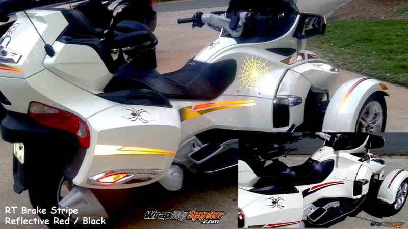 Reflective Red / Black Break Stripe kit