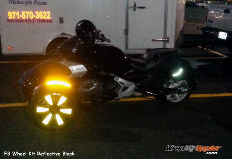 Reflective wheel kit F3 Black