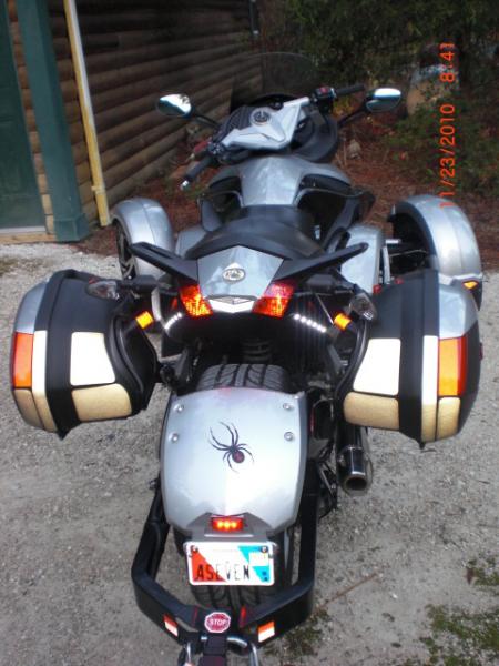 Reflector on the sadlle bags