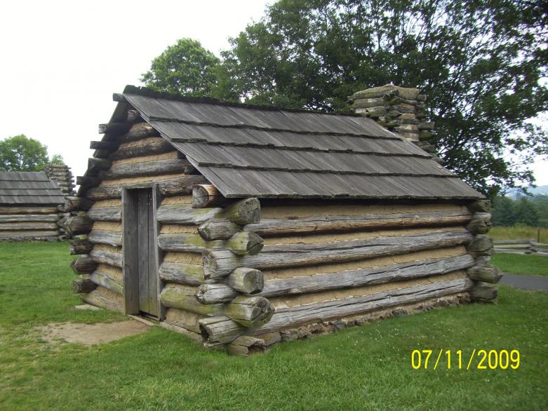 Replica of cabin.