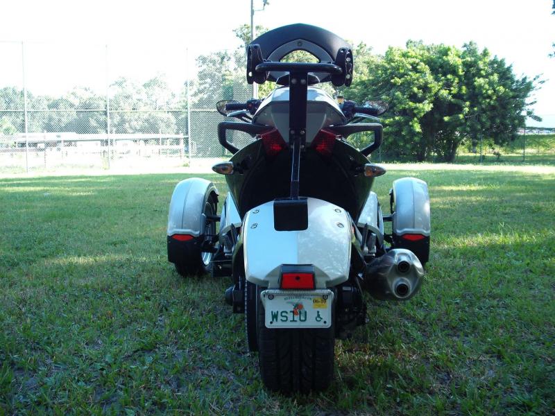 resized KB 034 rack does not block lights ,but sugest add small tag light ,or cool front fender turn -brake lights never to safe.