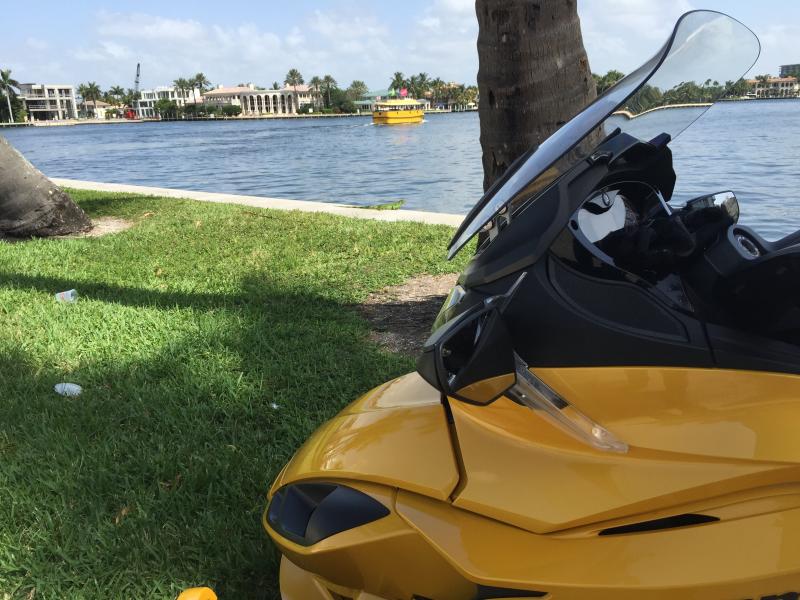 Riding around Fort Lauderdale