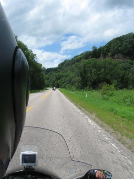 Riding thru the bluffs.