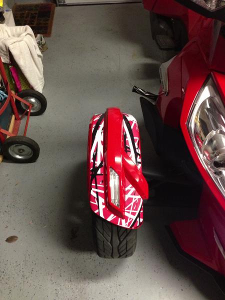 Right Fender wrapped