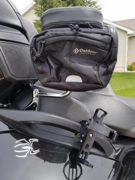 right passenger armrest, another $7.00 storage pouch and hand grip clamp on drink holder