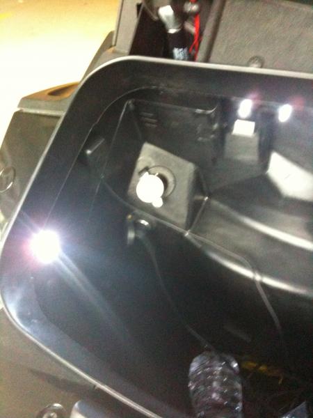 Right side LED pod lights for trunk.