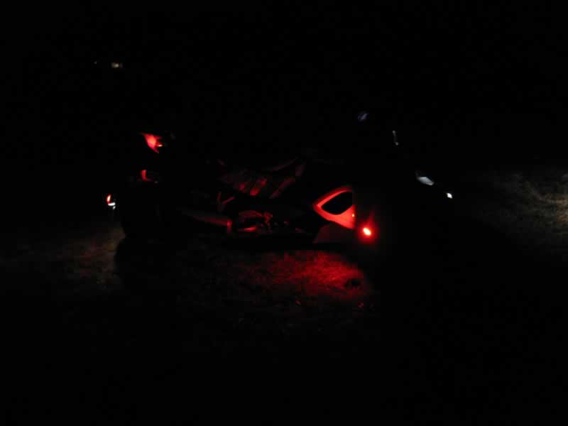 Right side of Spyder at night