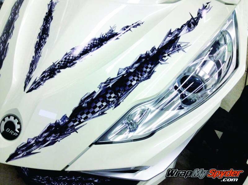 Ripper Race close up view of frunk pieces.