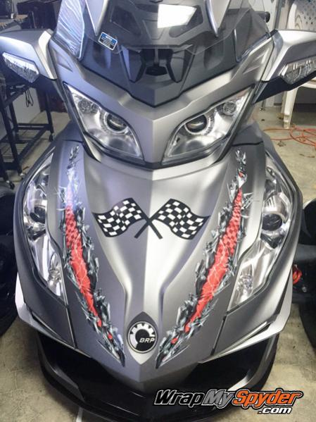 Ripper Race Red Susan H. Available for all model Spyders. WrapMySpyder.com