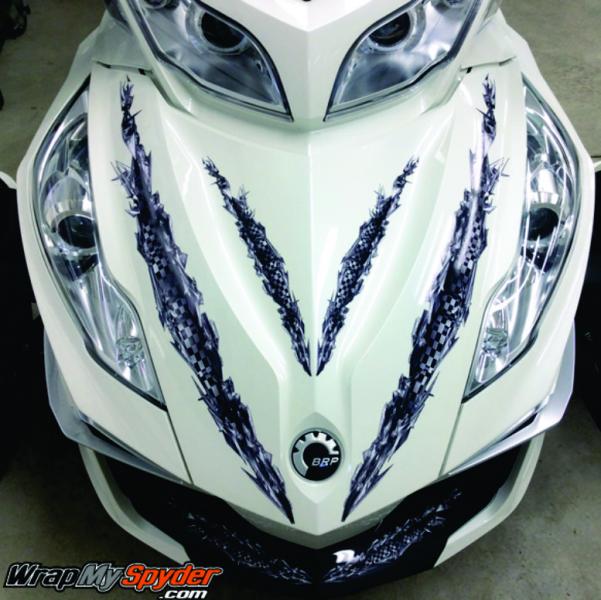 Ripper Race  standard frunk kit. Order www.wrapmyspyder.com