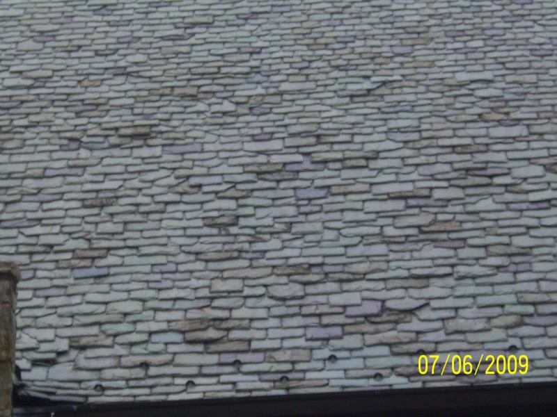 Roof of the the church on Lookout Mtn
This is, or looks like stone or slate?  Anybody know for sure?