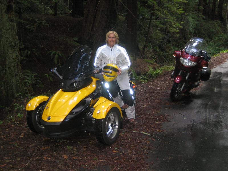 Rosie, me and the Red Beemer