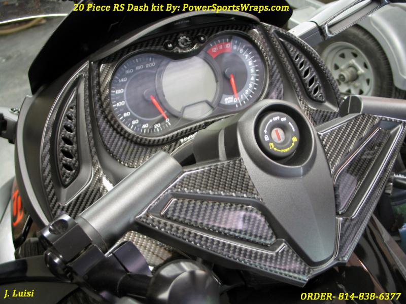 RS 20 Piece Dash kit CF - By PowerSportsWraps.com  814-838-6377