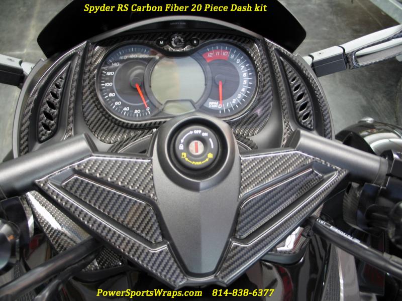 RS 20 Piece Dash kit CF - This is our REAL CF dash kit that is now available for the Spyder RS, RSS, GS model machines.