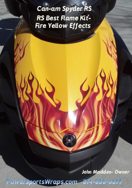 RS Best Flame  Fire Yellow Effects: Great front view.