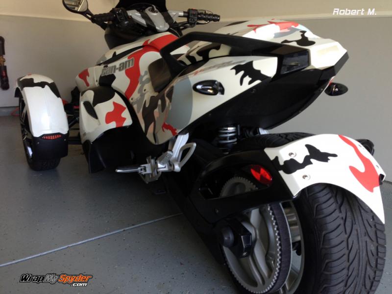 RS Camouflage graphics cut to shape and easy to apply.