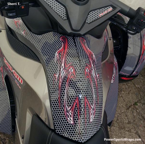 RS custom kit: Ghost 104.  As you can see we incorporated our Red checkers design into her kit.