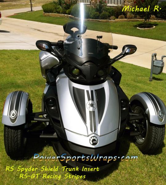 RS Spider Shield & RS-GT Racing stripes 3M carbon fiber film.