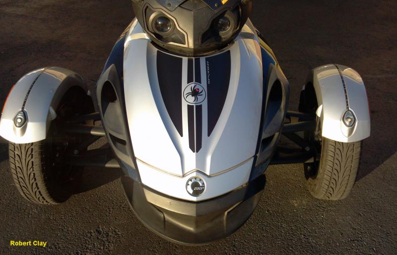 RS Spyder Shield Robert C- Special thanks to Robert Clay for sending us the RS spyder shield photo installed..