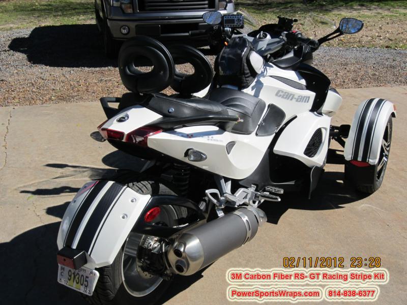 RS Spyder Shield w  fender kit produced in our 3M Carbon Fiber film. A classy combo for any Spyder.