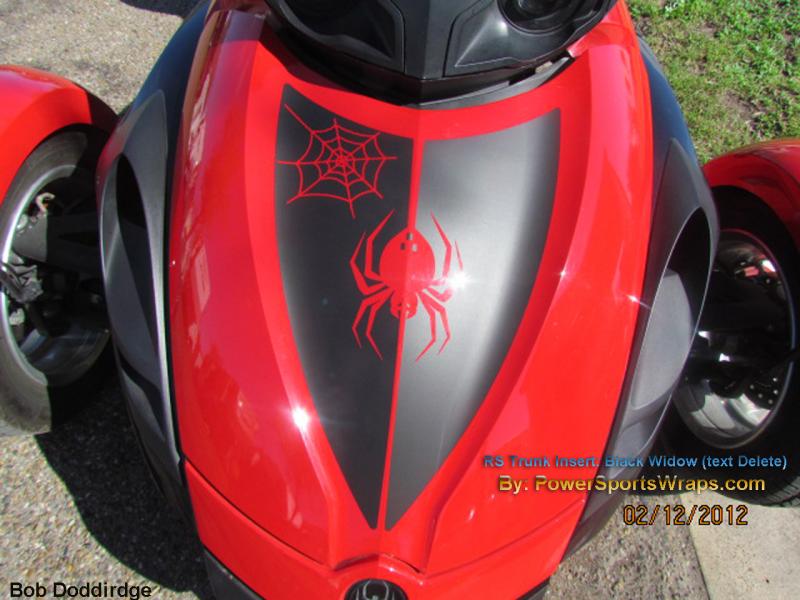 RS Trunk Black widow II- This is the text delete version of the Black Widow insert. This kit done in Matte Black.
