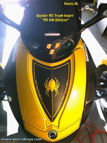 RS Trunk Insert "KM Edition"  Matte Black finish with Red detail.