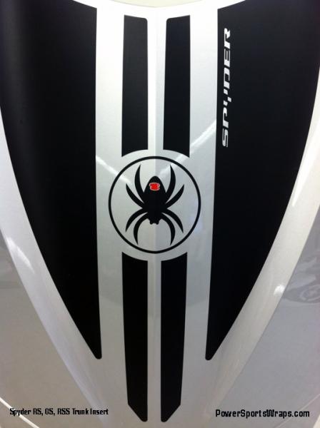 RS Trunk Insert - Spyder Shield design for the RS model Spyders.  This kit can be produced in just about any color combo. As you see the color of the 