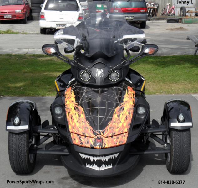 RS Venom Flames- Peel & stick to apply our Frunk wrap.
Order: Powersportswraps.com 
814-838-6377