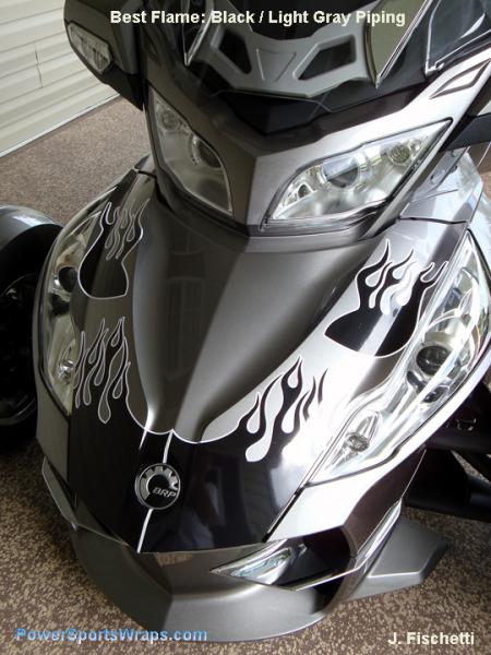 RT Best flame kit:  Notice that he did his trunk a bit different than some of the other kits.