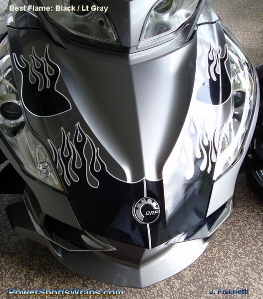 RT Best flame- this kit adds a bit of protection to your spyder as well as good looks.