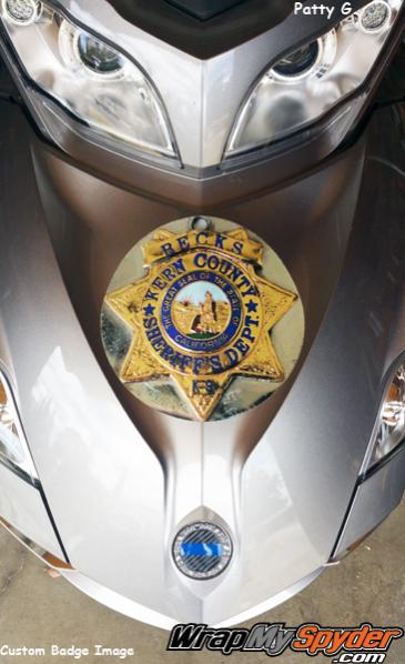 RT custom  Badge image  produced as a decal