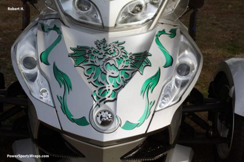 RT Dragon kit produced in Green tones. We used transparent wrapping film to help the OE colors show through the film in various areas. Contact us with