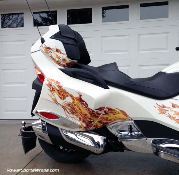 RT Flames Fraser 2014- Saddle bag flames.