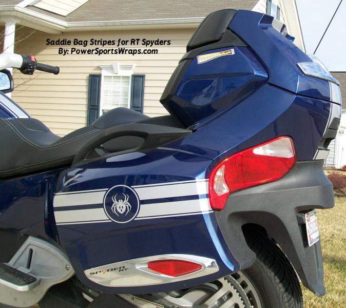 RT GT Saddle bag stripe adds style and class to any color RT.  You have the option to edit the design as well... no limits here at PSW.