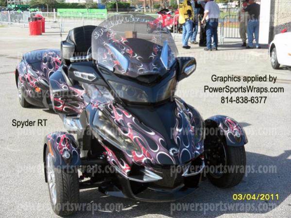 RT & matching trailer dueling flames tribal.