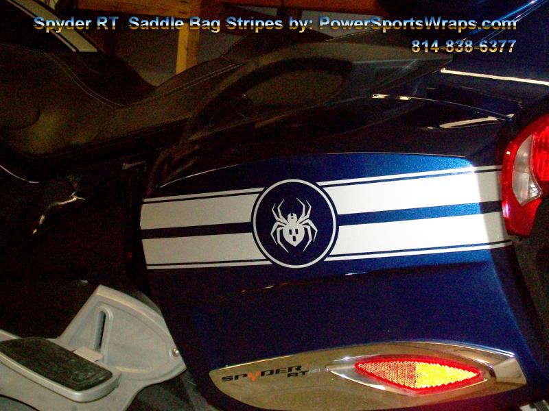 RT saddle bag stripe- Silver Metallic.  Add that touch of class to the side of your RT by adding our new GT saddle bag stripes.