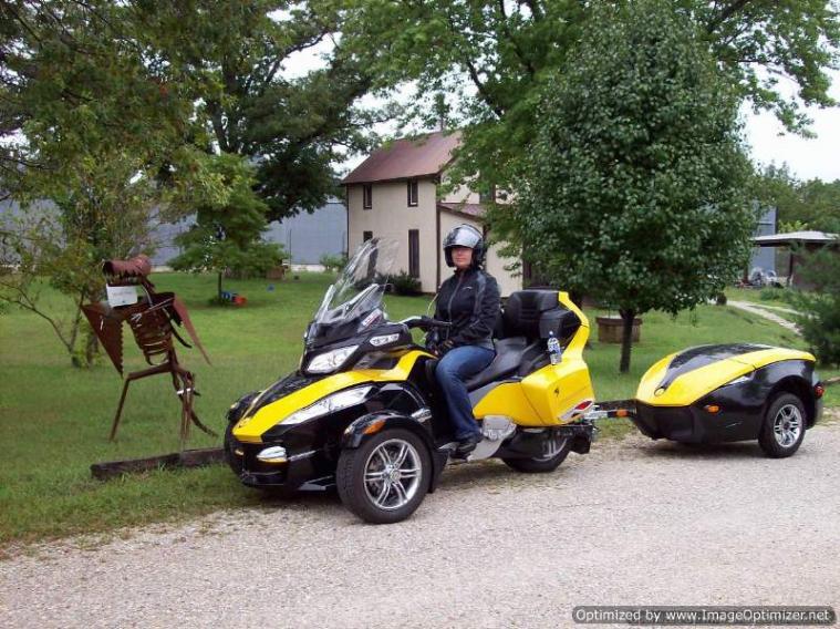 RT Trailer and Fred the Dino at Farris Customs