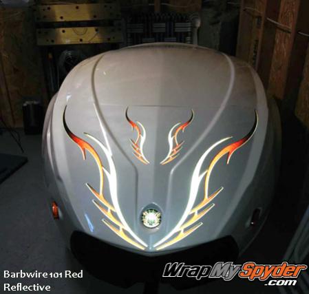 RT622 Barbwire 101 Red Reflective Order at WrapMySpyder.com